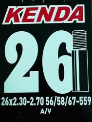 CAMARA KENDA MTB 26X2.30/2.60 V/SCHR