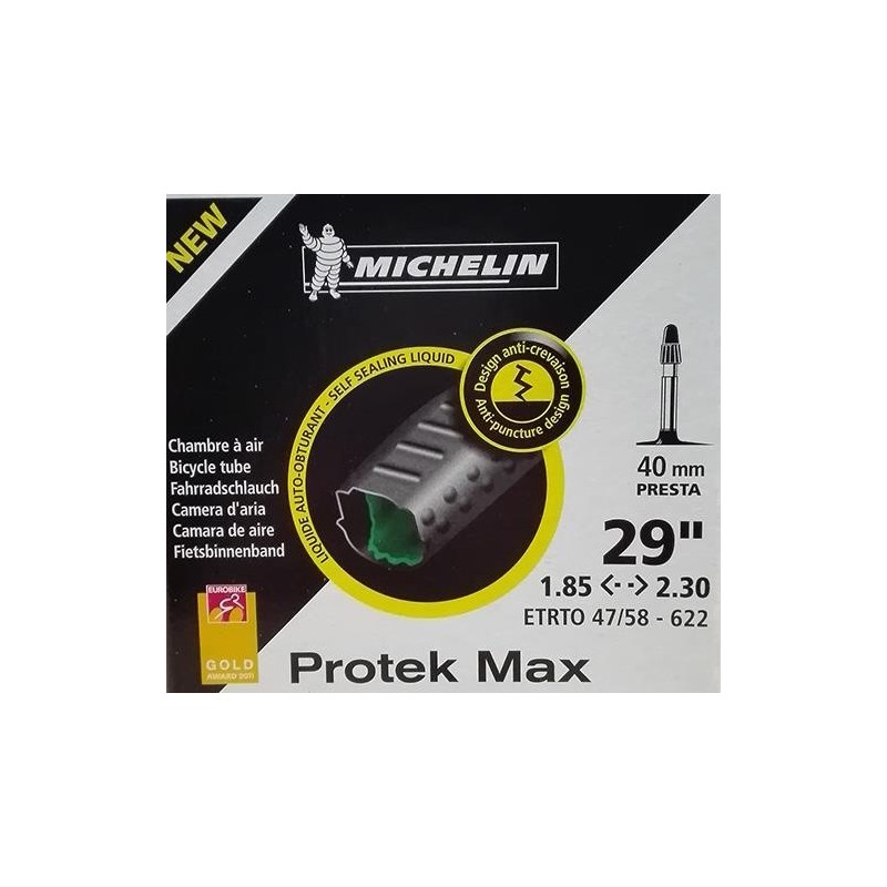 CAMARA MICHELIN PROTEK MAX 29x1.85/2.3 V/FINA 40MM