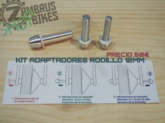 Kit adaptadores rodillo 12mm